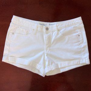 White Denim Shorts